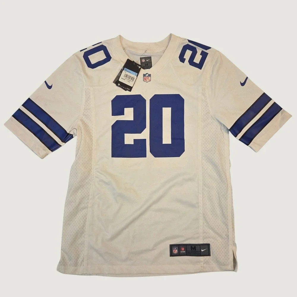 Nike Dallas Cowboys Tony Pollard 20 Jersey White Mens Medium 87NM-DCGR-7RF-00L